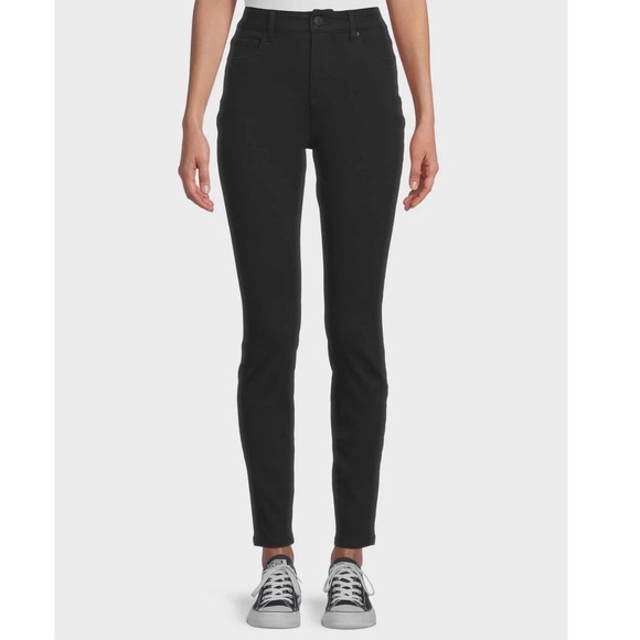 Time and True High Waisted Black Skinny Jeans Size 16 - Picture 1 of 5